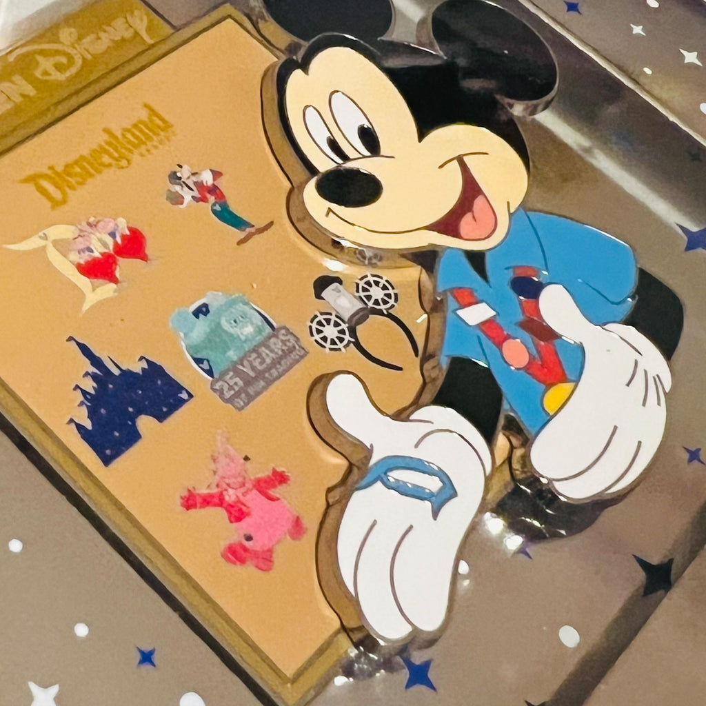 Celebrating 25 Years of Disney Pin Trading Mickey Mouse Hidden Disney Mini Jumbo Disneyland Resort Pin