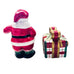 Fitz and Floyd Plaid Santa & Present Christmas Salt & Pepper Shakers