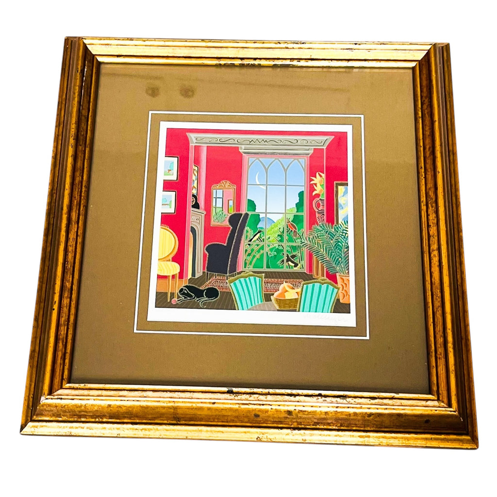 Thomas McKnight “The Red Retreat” Signed/Numbered Framed Art