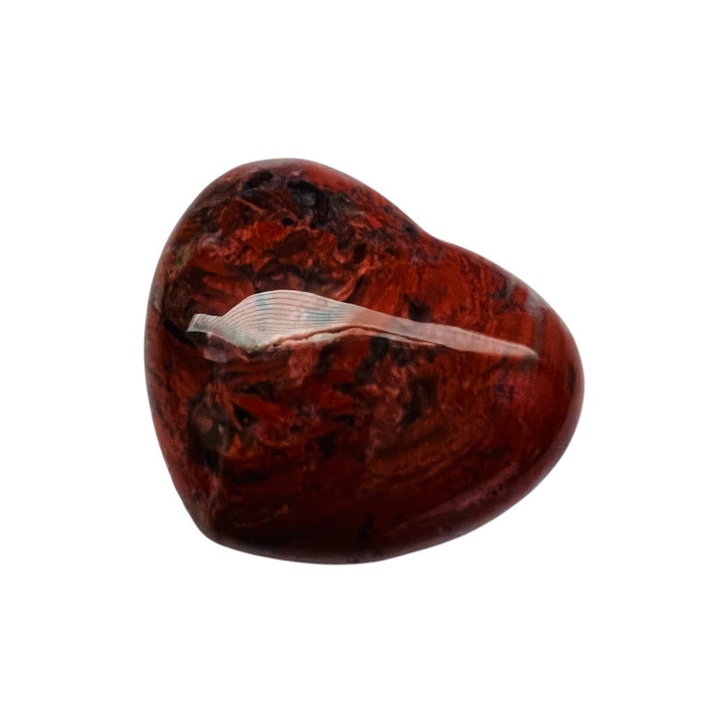 Rainbow Jasper Heart Stone