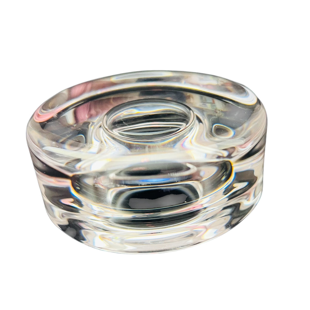 Orrefors Tea Light Art Glads Candle Holder
