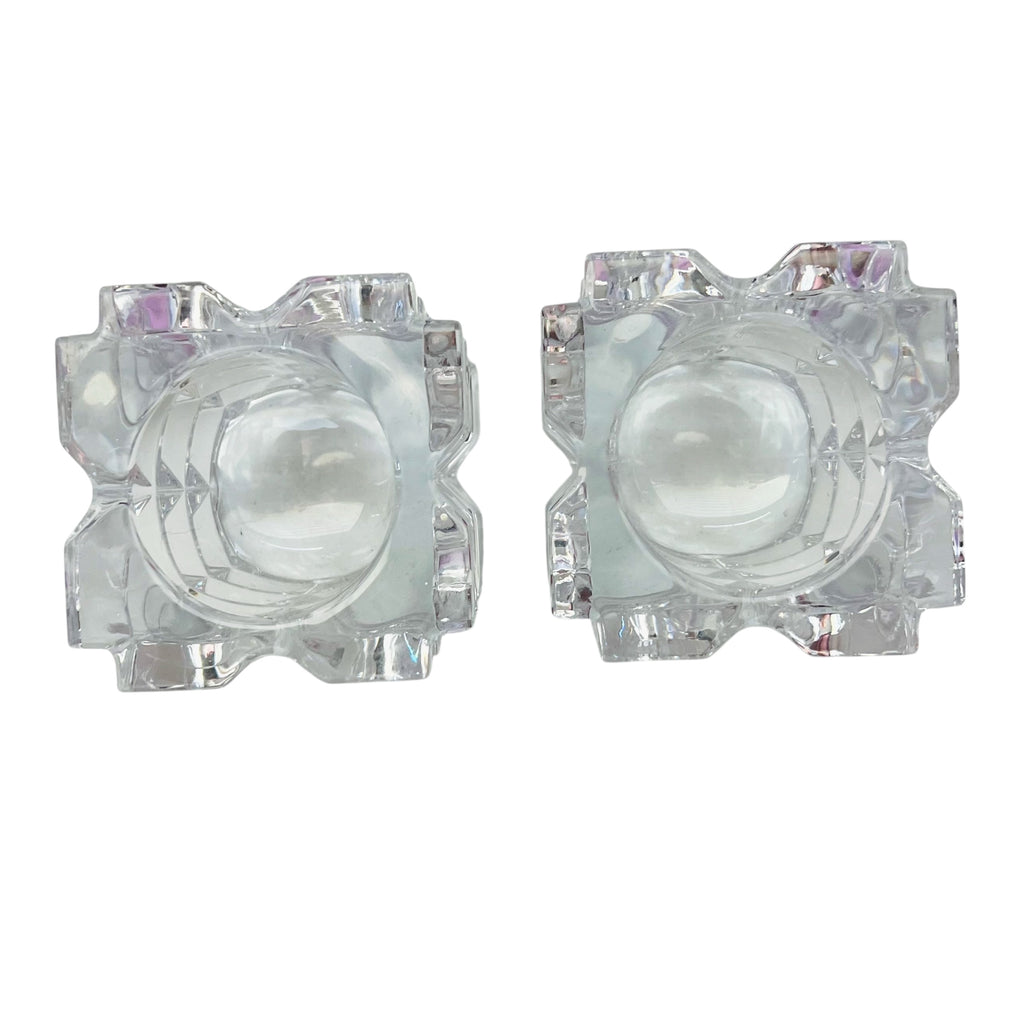 Skylight by MIKASA Clear Glass Votive Candle Holder Pair