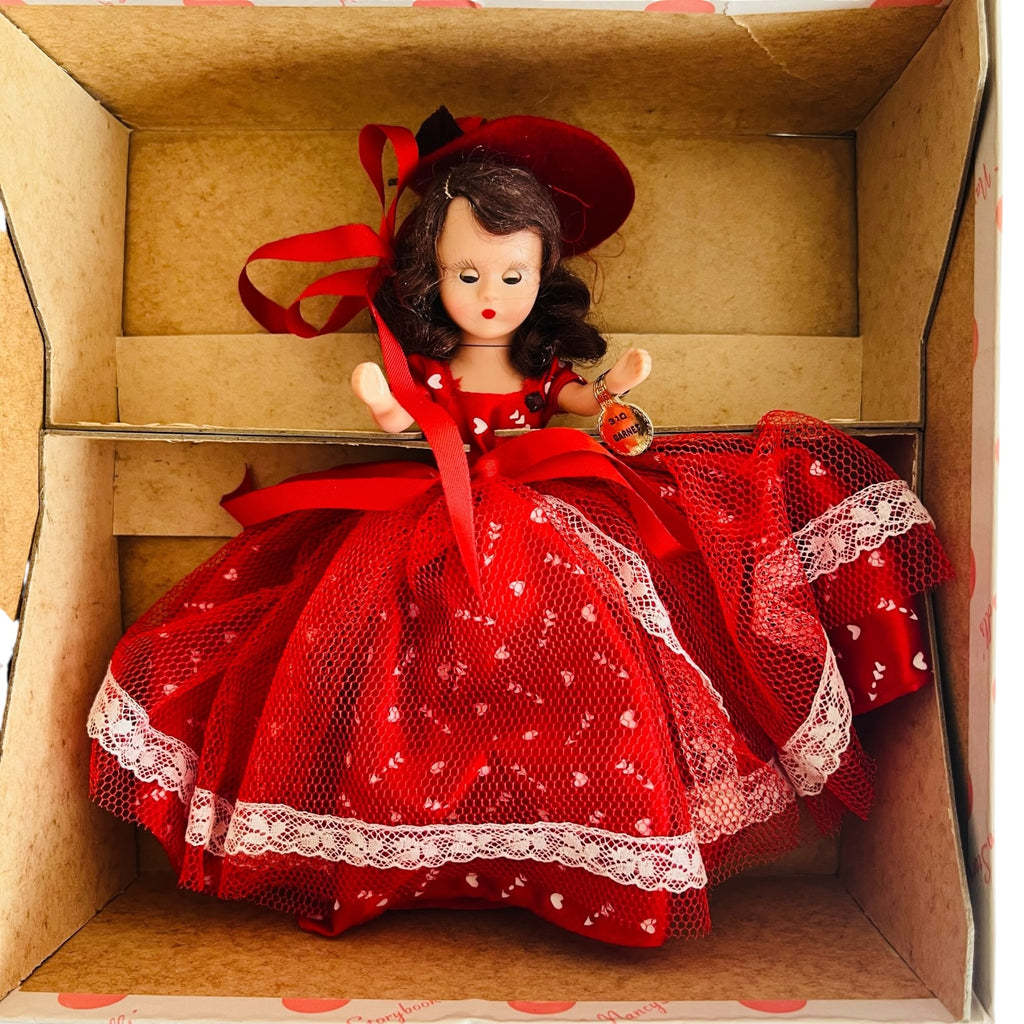 Storybook Dolls by Nancy Ann Red Polka Dot Dress Doll