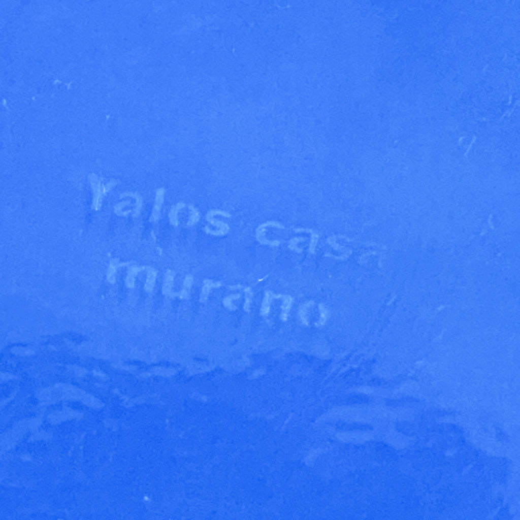 Yalos Casa Murano Glass Periwinkle Opalescent Translucent Plates