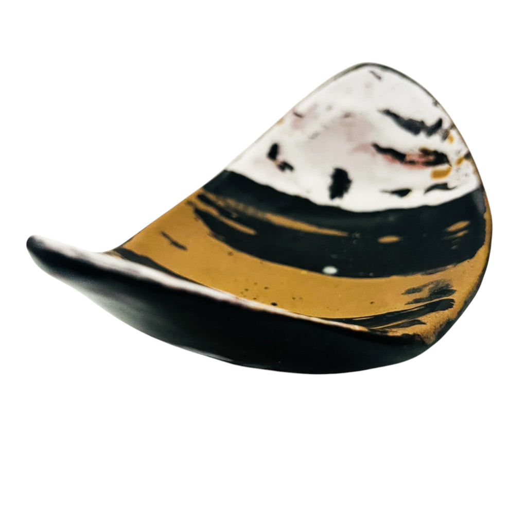 Gorka Livia Art Pottery Signed Trinket Tray Bowl