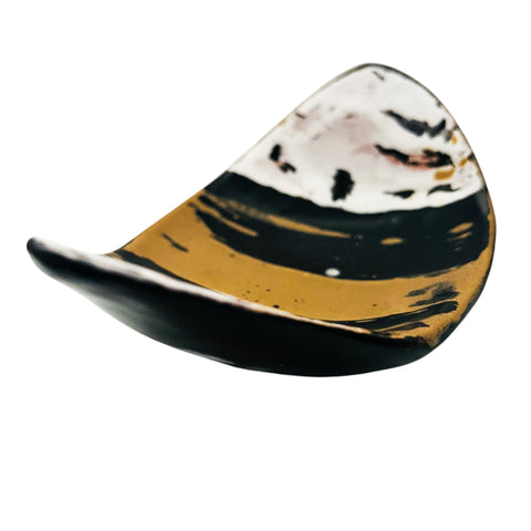 Gorka Livia Art Pottery Signed Trinket Tray Bowl