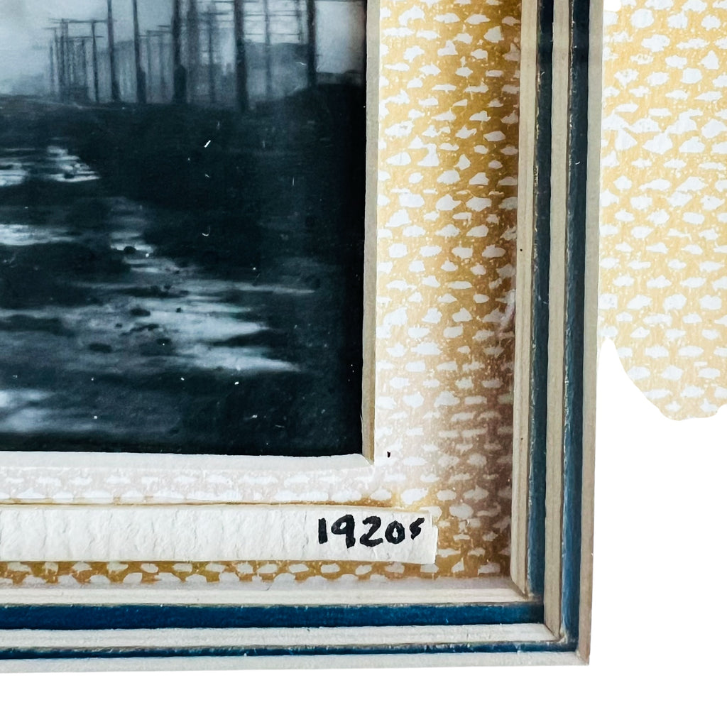 Vintage Bluffs PCH California 1920’s Framed Black & White RPPC