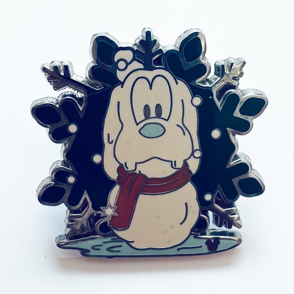 Disney Goofy Snowflake Snowman Hidden Mickey Pin