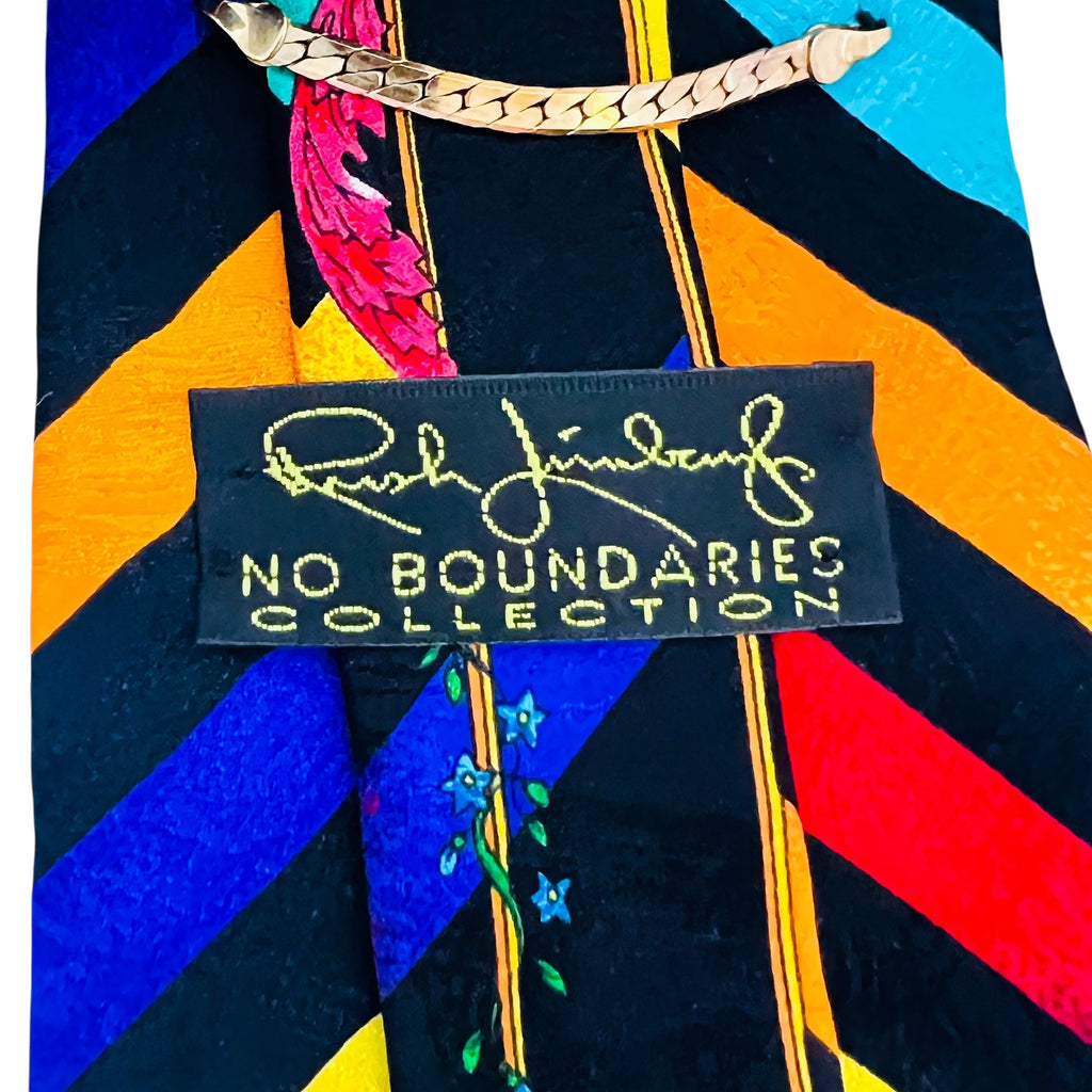 Vintage Rush Limbaugh No Boundaries Collection Silk Tie