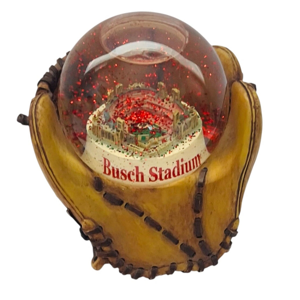 Busch Stadium Snow Globe in Baseball Glove Music Waterglobe