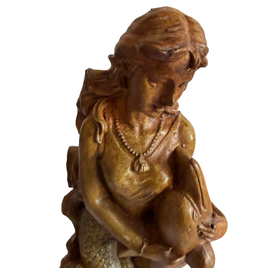 Vintage Chslkware Mermaid Statue