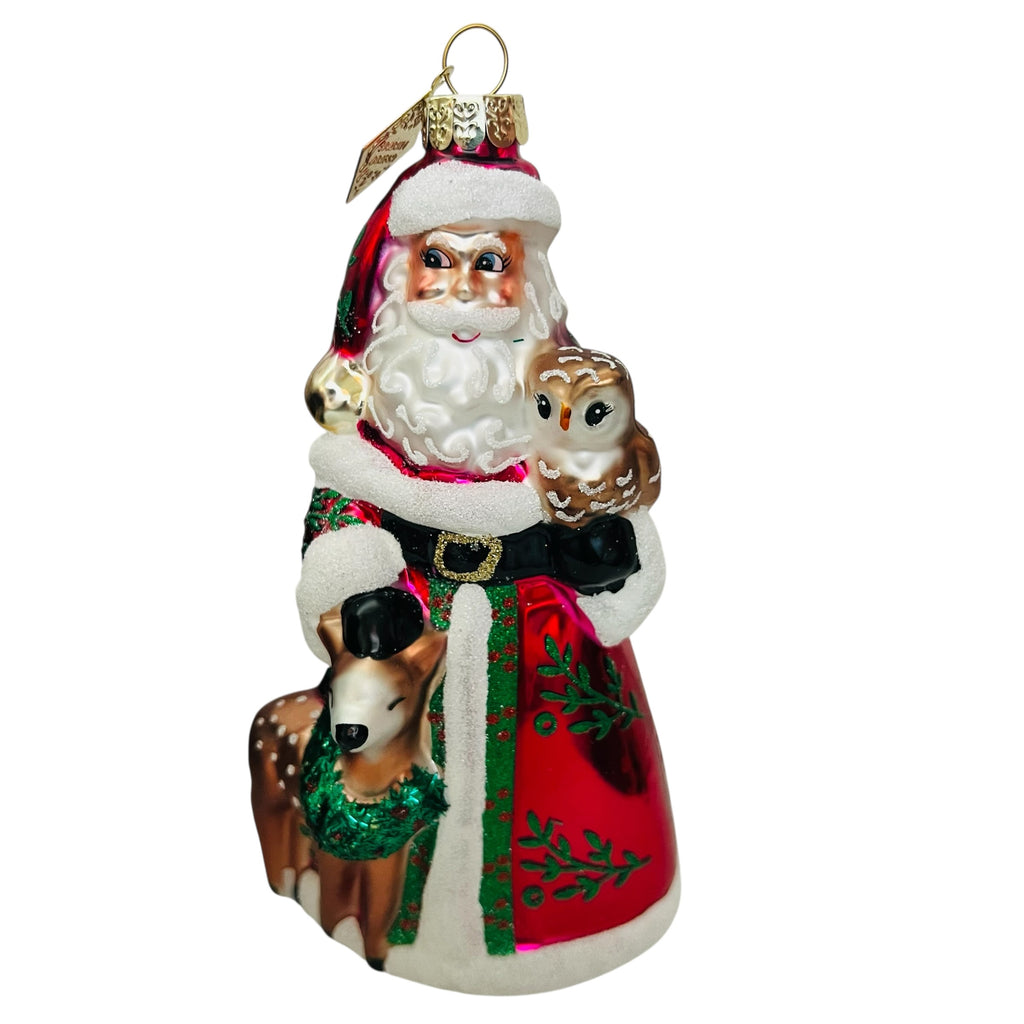 Christopher Radko Sparkle Bright Christmas Santa Ornament