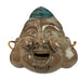 Shirokiya Mask Japanese Ceramic Face Mask On Wood Hanging Japan