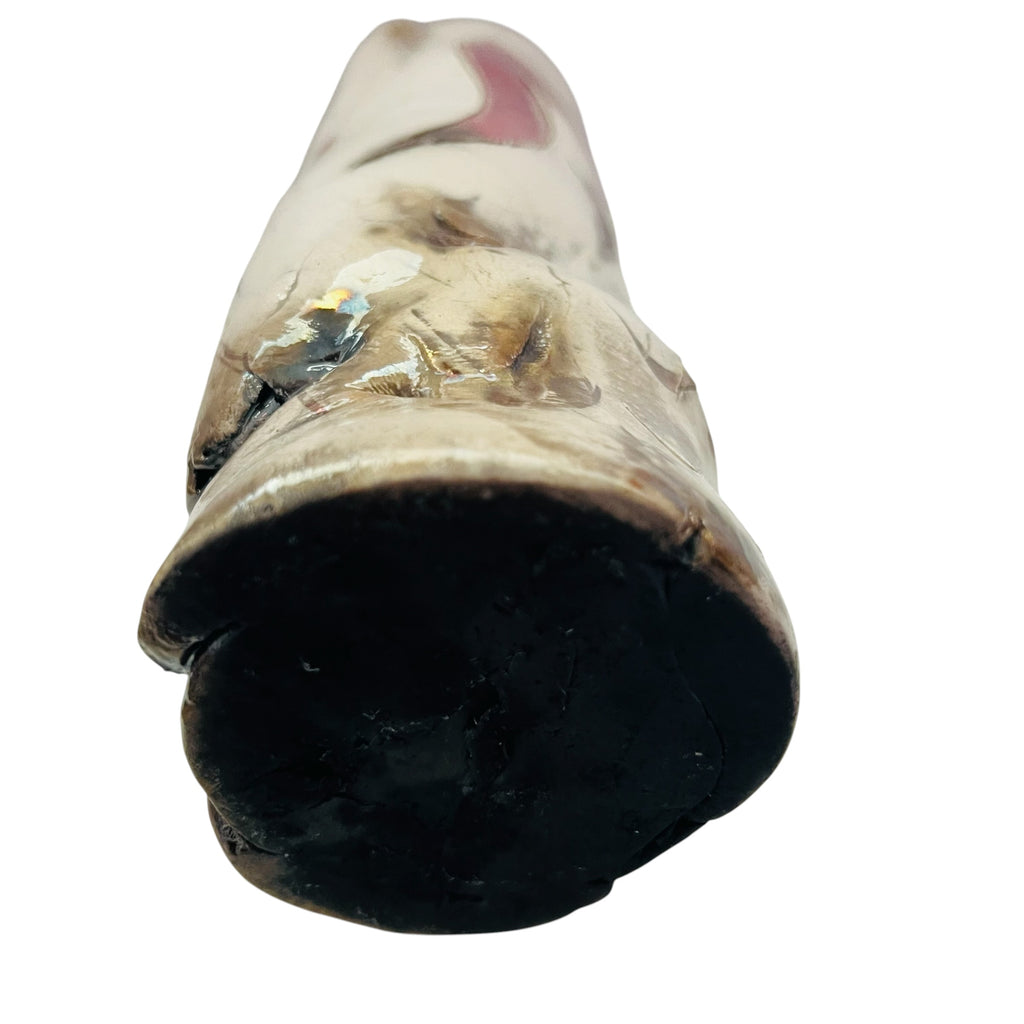 Joseph Rodriguez Raku Southwest Wrapped Art Pottery Vessel Vase