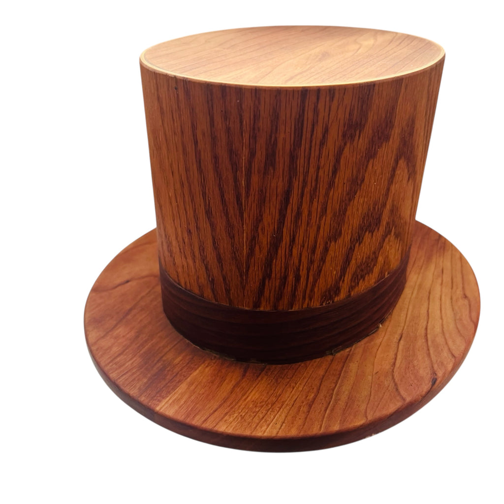 Vintage Alan Bradstreet N. Pownal Maine Wooden Top Hat