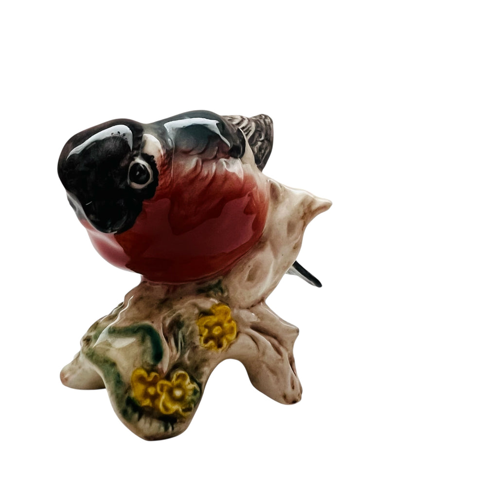 Vintage Beswick Porcelain Bird Bullfinch Figurine
