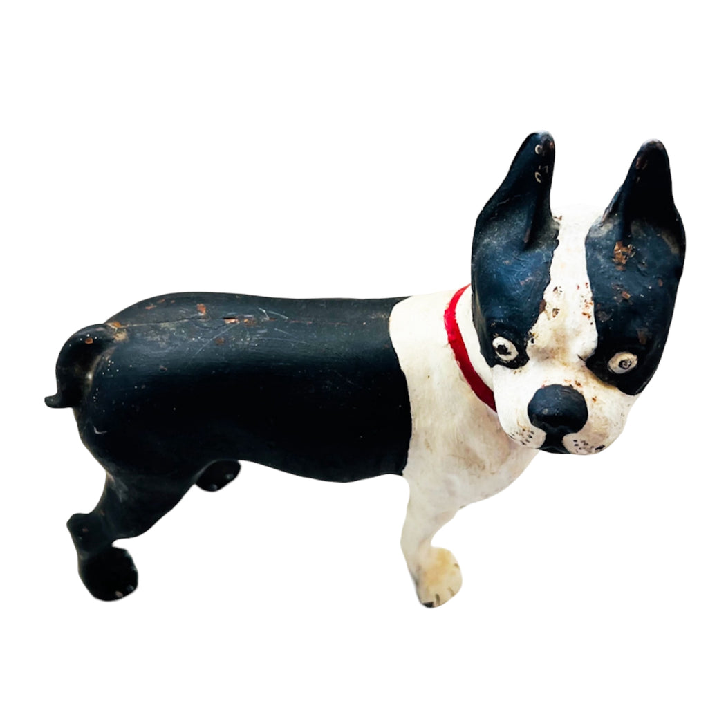Antique Cast Iron Boston Terrier Doorstop