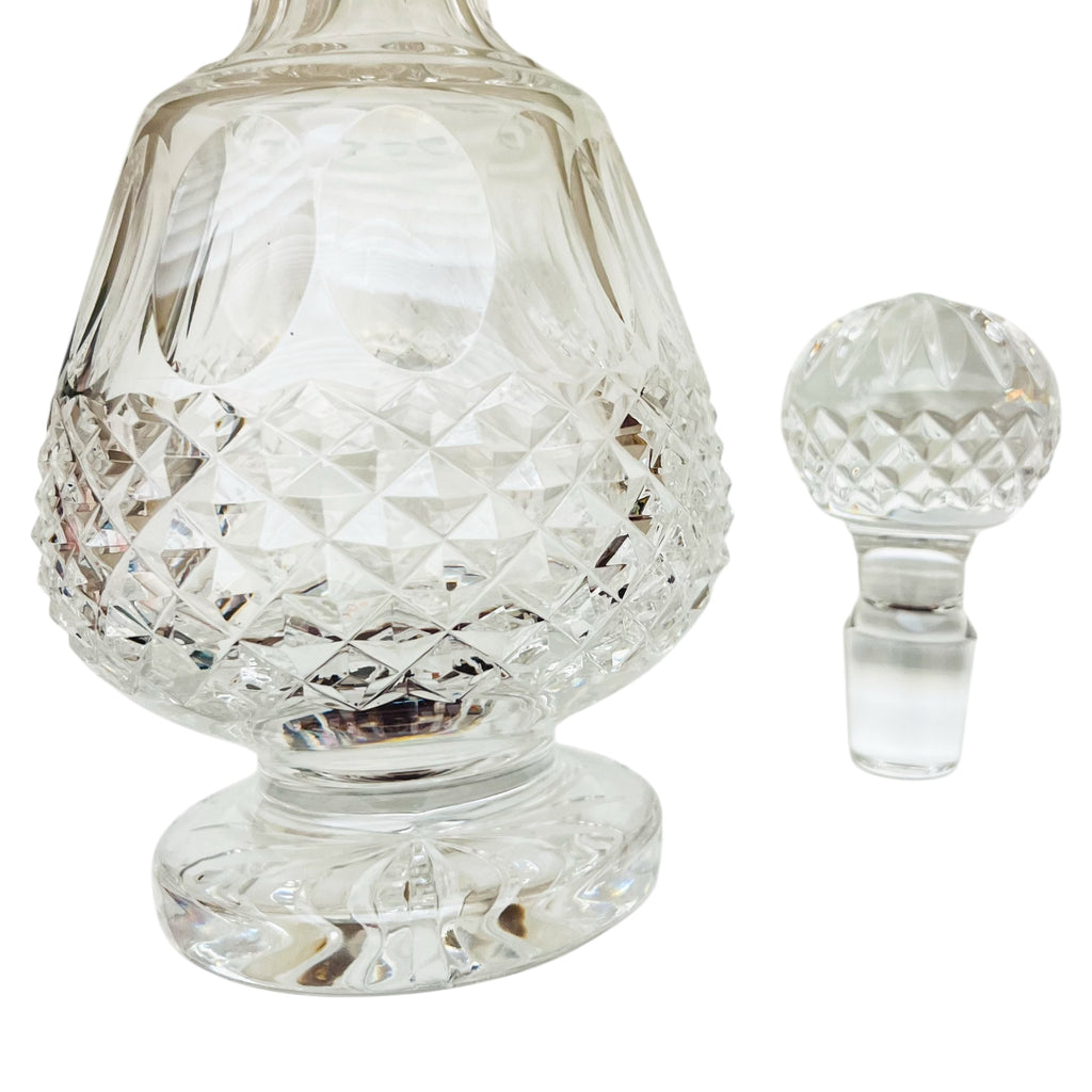 Vintage Waterford Heavy Cut Glass Crystal Decanter w/Stopper