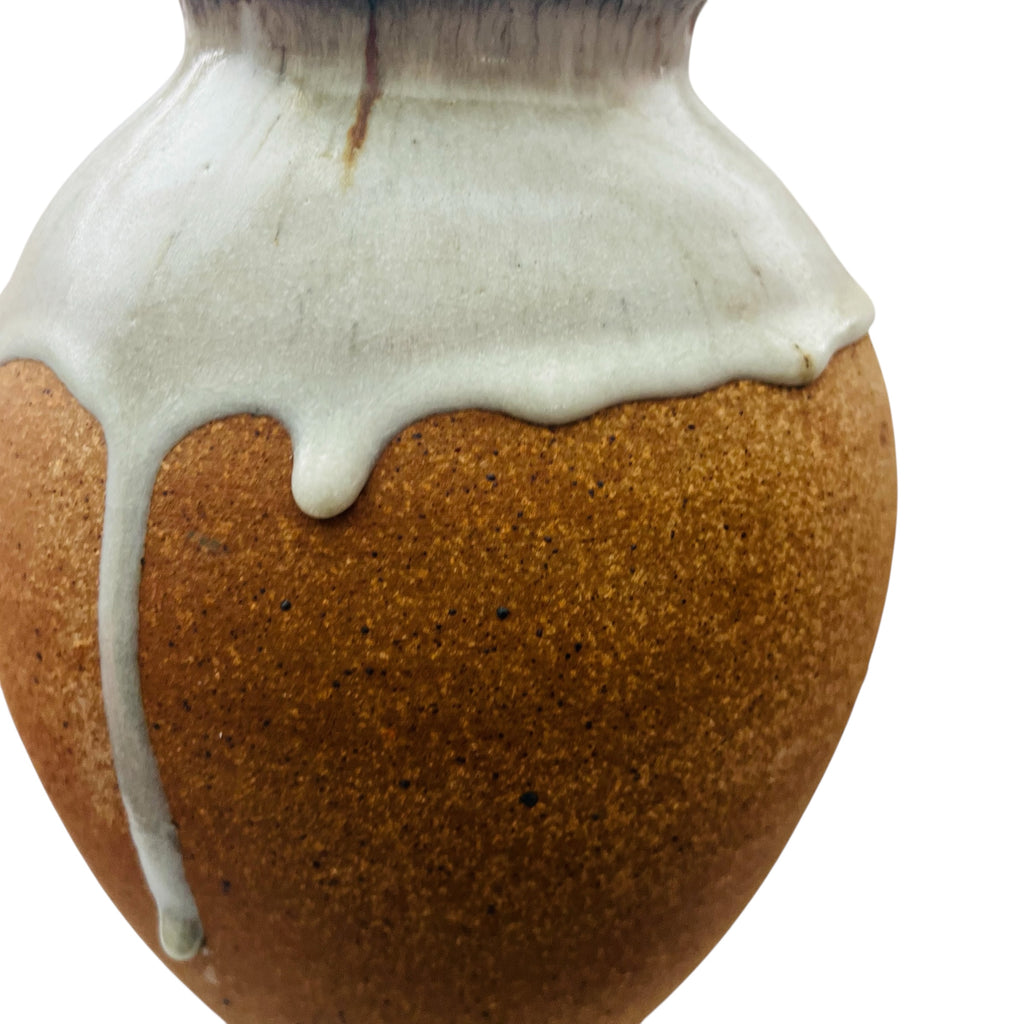 Studio Pottery Drip Glaze Vase