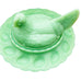 Vintage Fenton Jadeite Hen on Nest Deviled Egg Platter