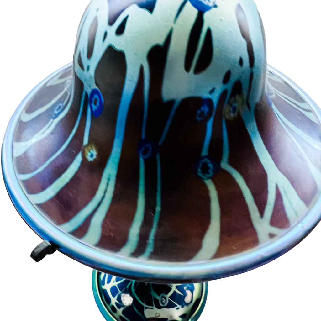 Vintage Carl Radke Phoenix Studios Signed Art Glass Table Lamp