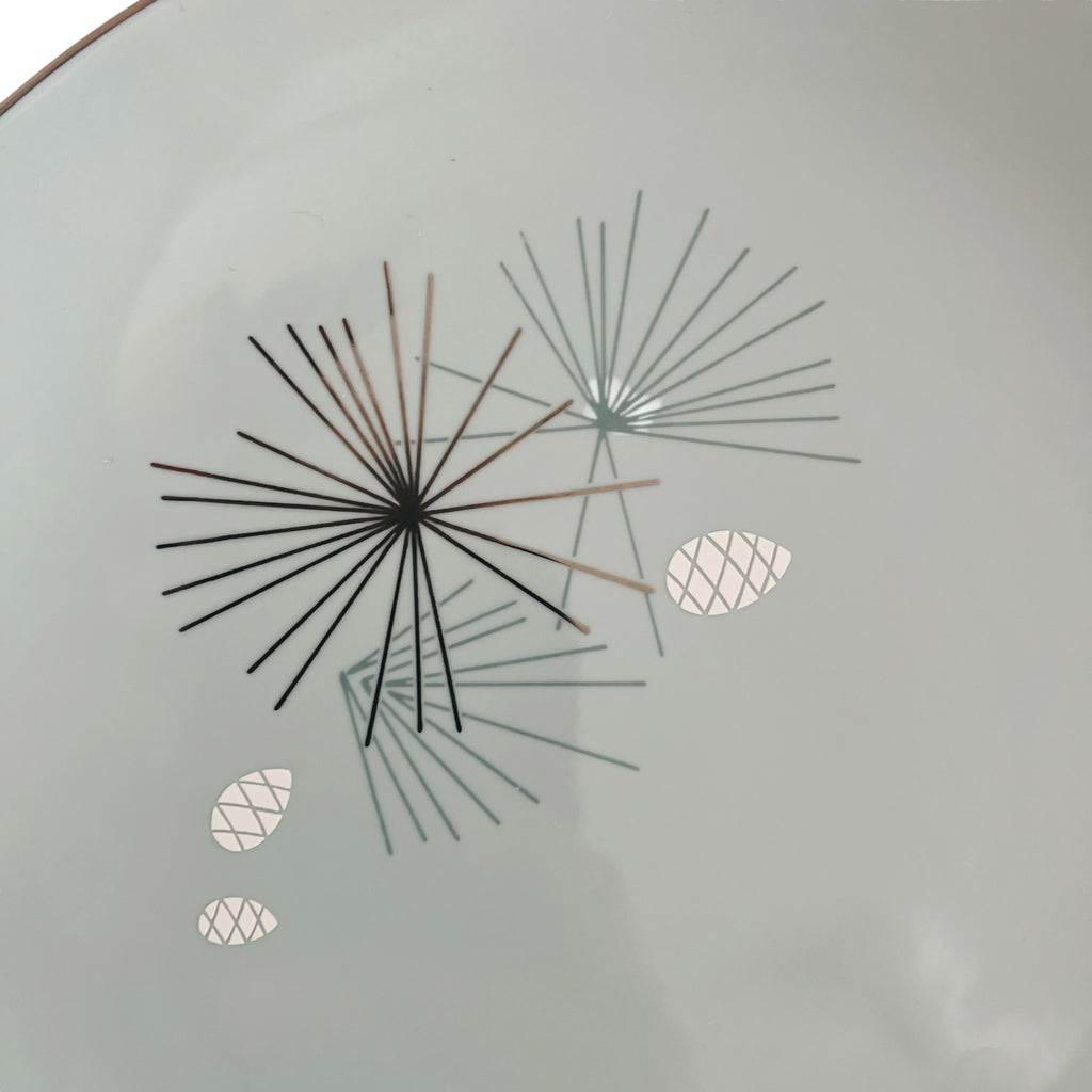Franciscan Silver Pine Mid-Century Dinner Plates
