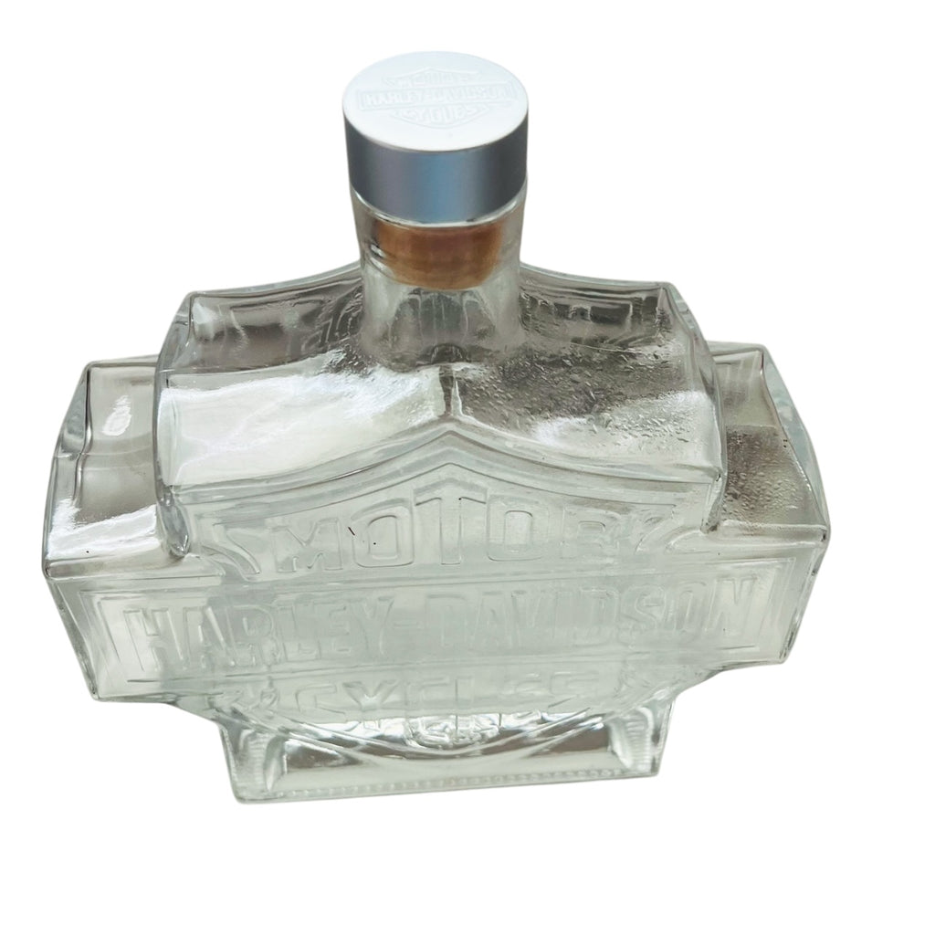 Harley Davidson Genuine Whiskey Glass Empty Decanter Bottle