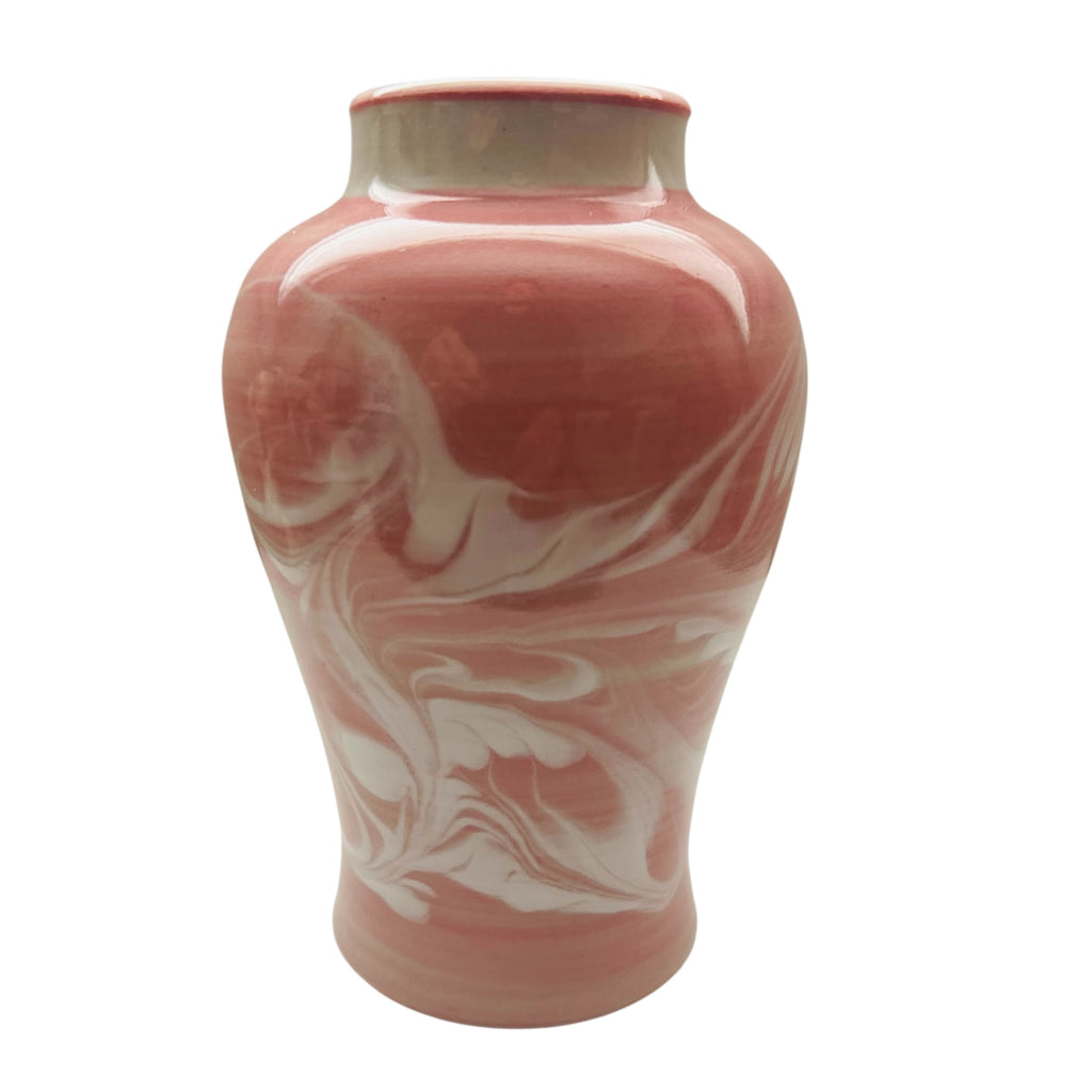 Vintage Swirl Pattern Porcelain Vase