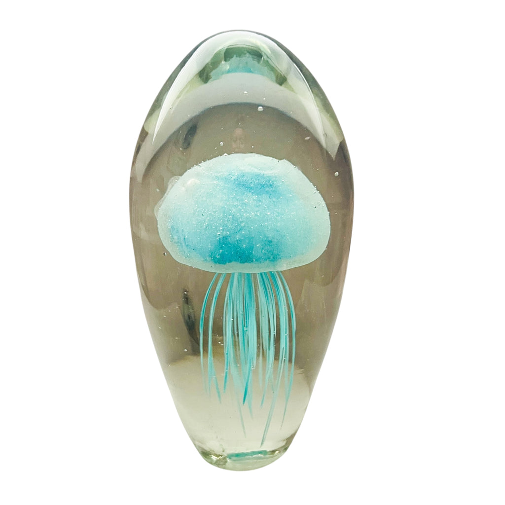 Vintage Jellyfish Art Glass Paperweight