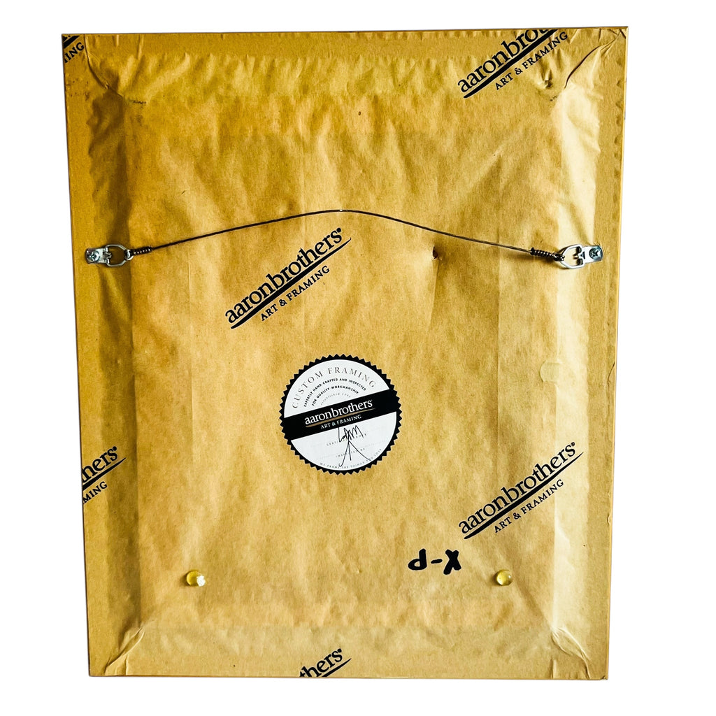 Mary Kay Gowley Beach Scene Framed Art with Red Chair