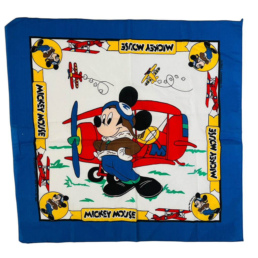 Vintage The Walt Disney Company Minnie and Daisy Cartoon Bandana Scarf