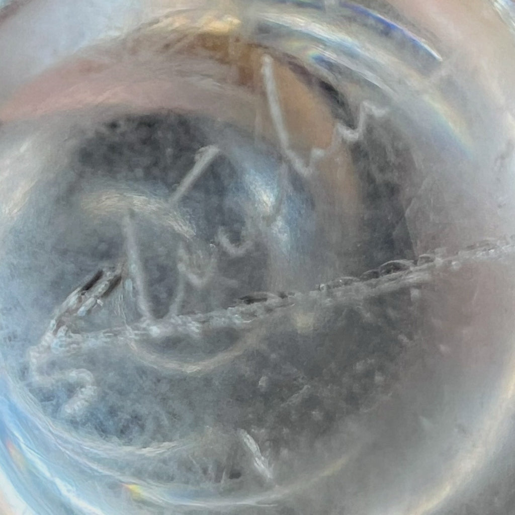 Steuben Crystal Braided Twist Candlestick Candleholder-A Pair -Damaged