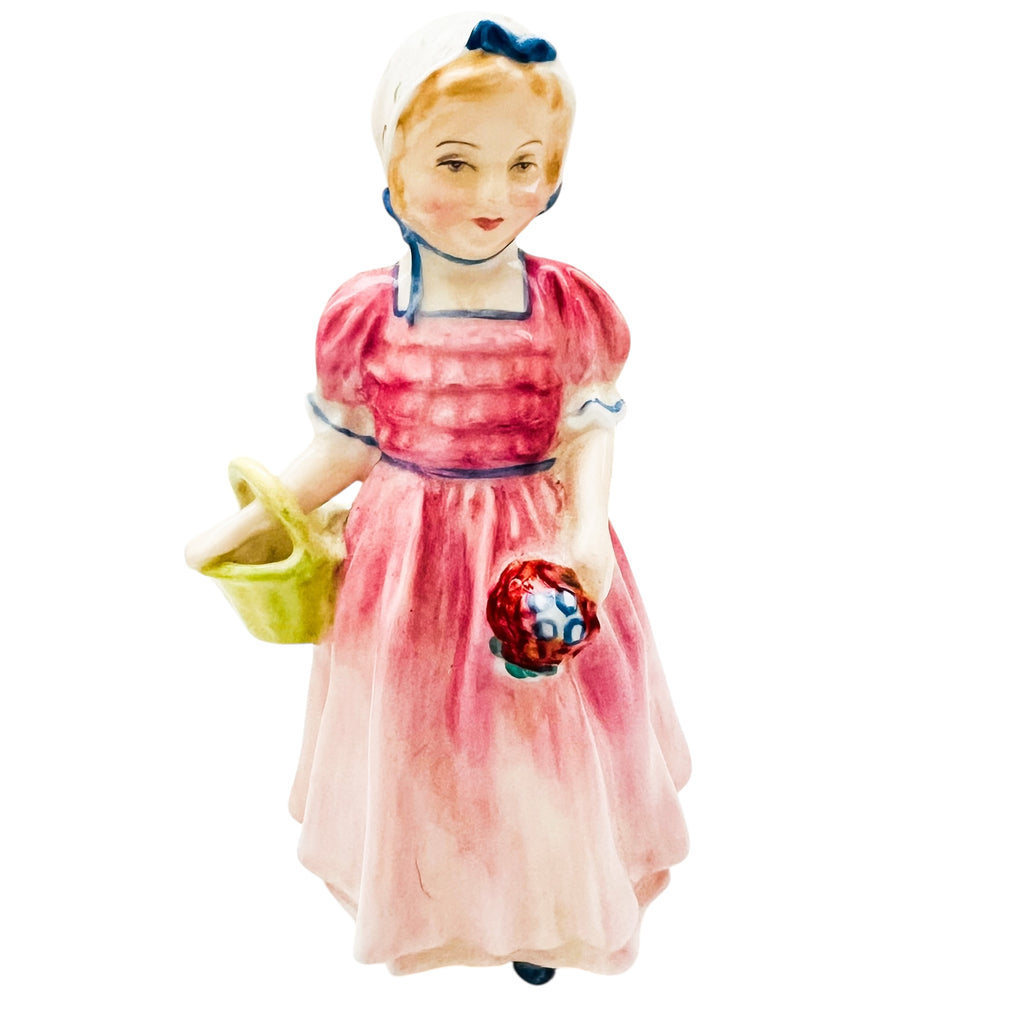 Vintage Royal Doulton Tinkle Bell Girl with Basket Figurine