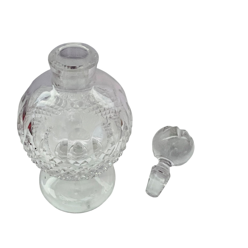 Waterford Crystal Lismore Perfume Bottle with Stopper Pedestal Base