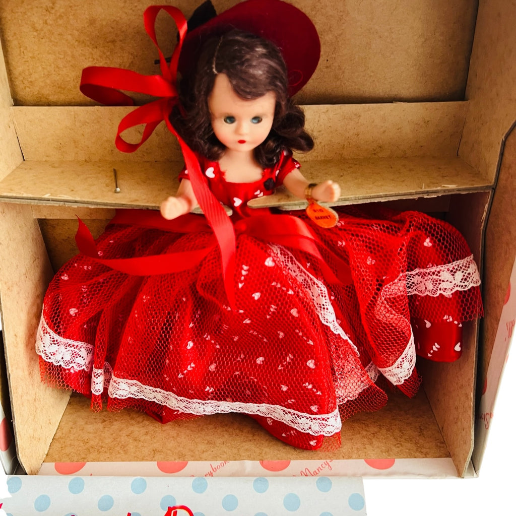 Storybook Dolls by Nancy Ann Red Polka Dot Dress Doll