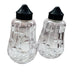 Vintage Waterford Crystal Salt and Pepper Shakers EPNS Lids