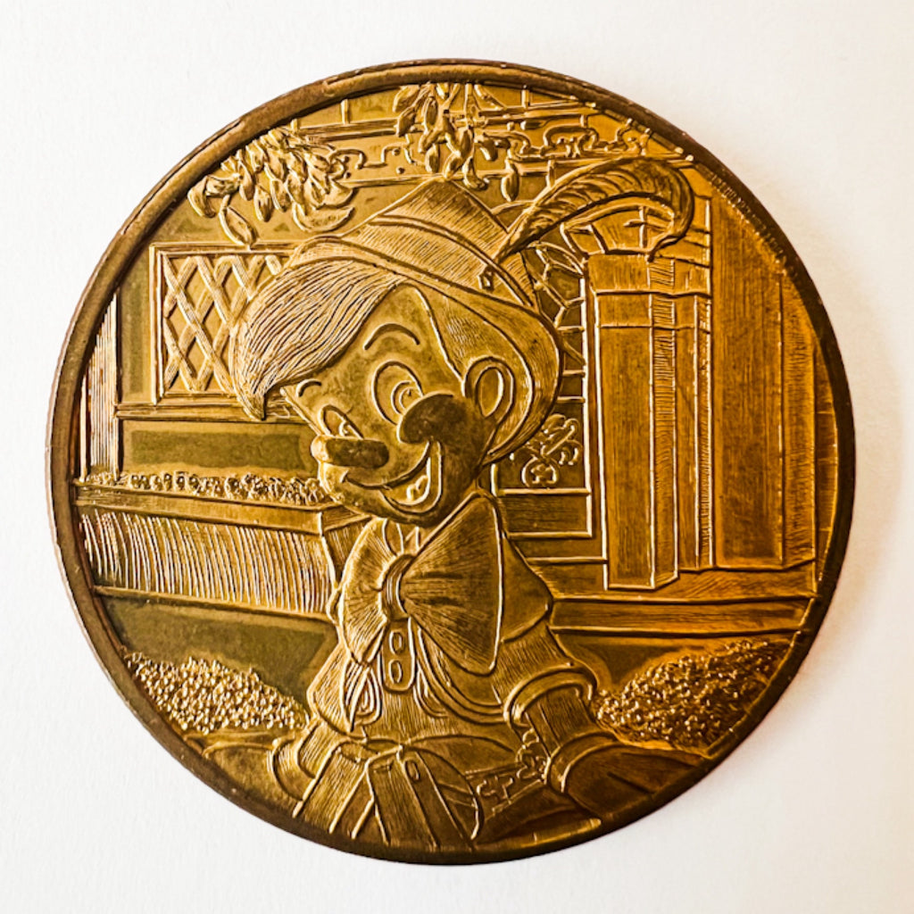 Disneyland 45 Years of Magic Pinocchio Commemorative LE Coin Medallion