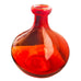 Vintage Art Glass Tangerine Ted Vibrant Red Glass Vase