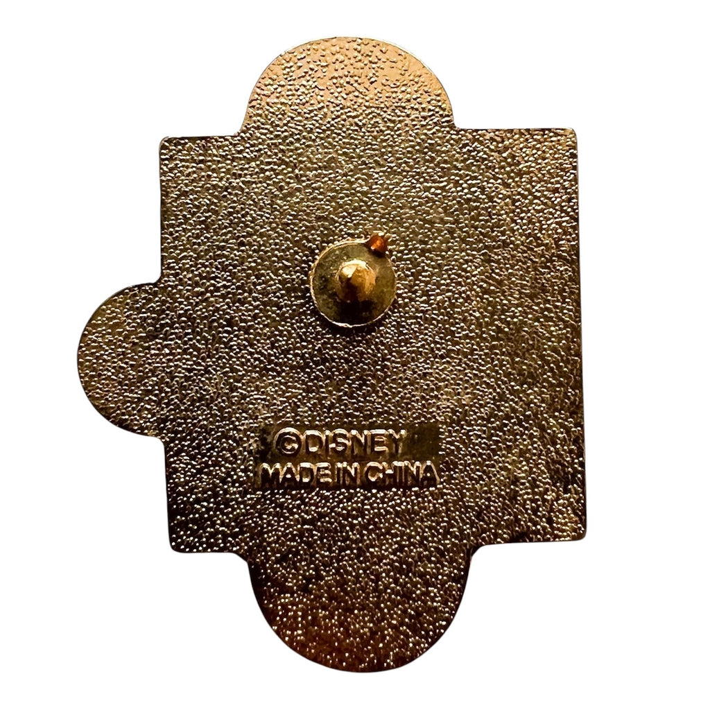 Disney Minnie Mouse Pink Glitter Jigsaw Puzzle Piece Pin