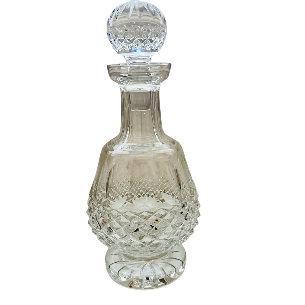 Vintage Waterford Heavy Cut Glass Crystal Decanter w/Stopper
