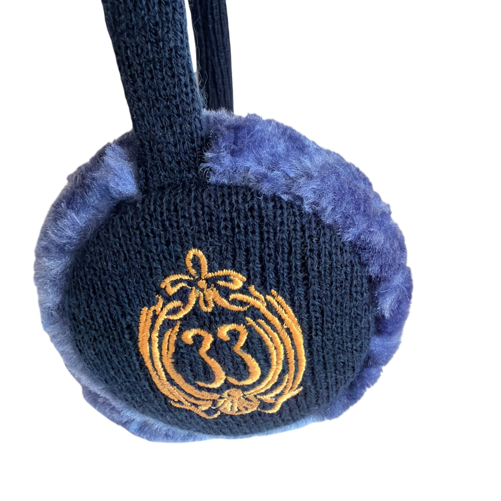Disney Club 33 Embroidered Blue Ear Muffs Exclusive
