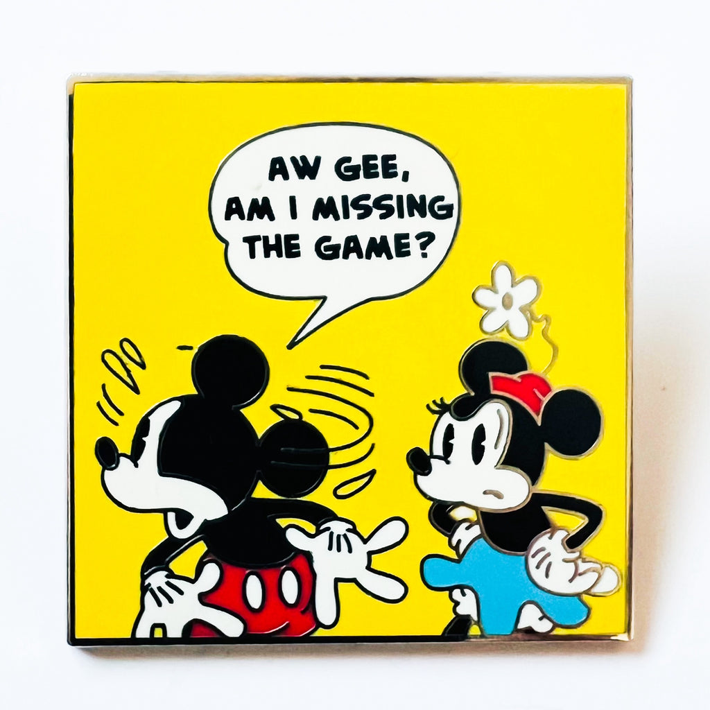 Disney Mickey Minnie Comic Mystery Collection Am I Missing The Game LR Pin