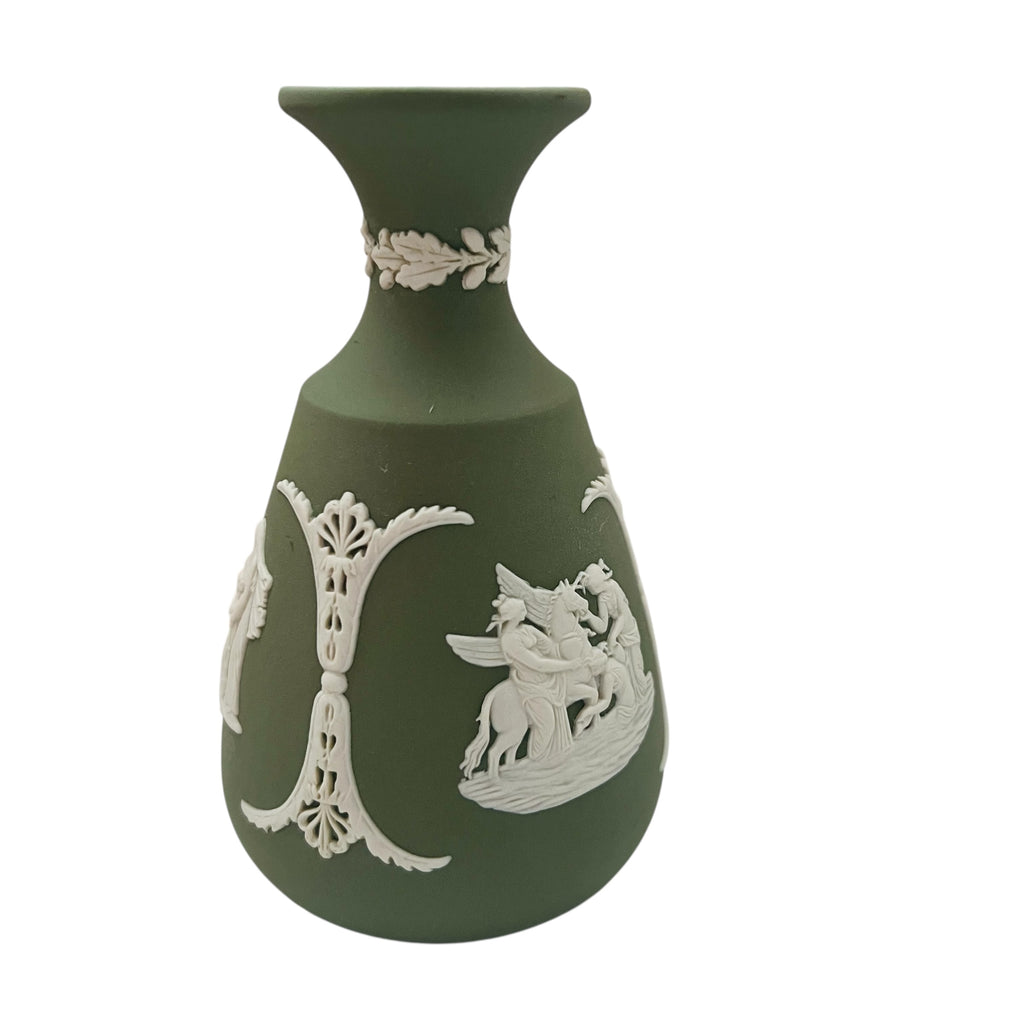 Vintage Wedgwood Jasperware Cameo Bud Vase