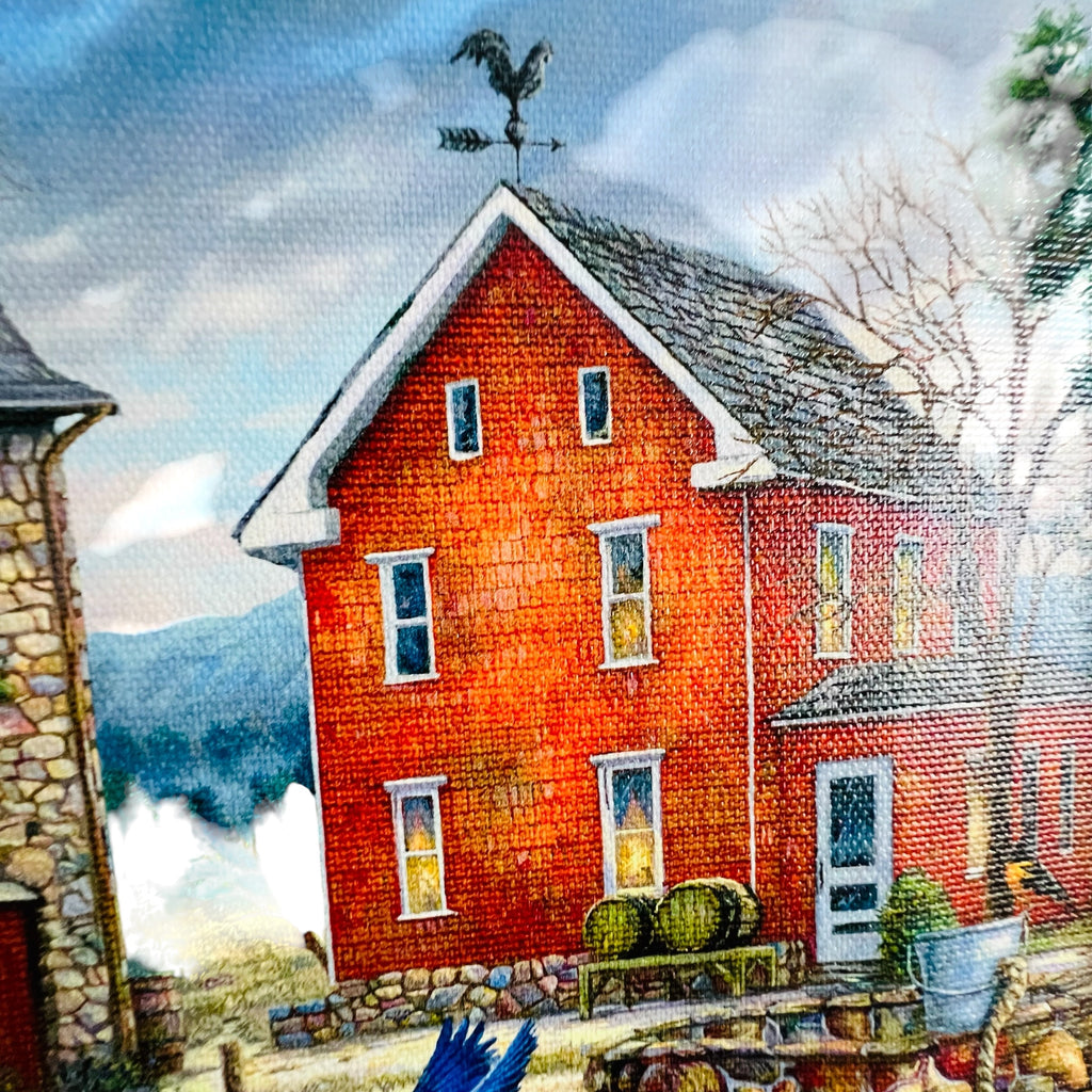 Vintage The Bluebirds' Song" by Chuck Pinson Framed Wall Art Painting