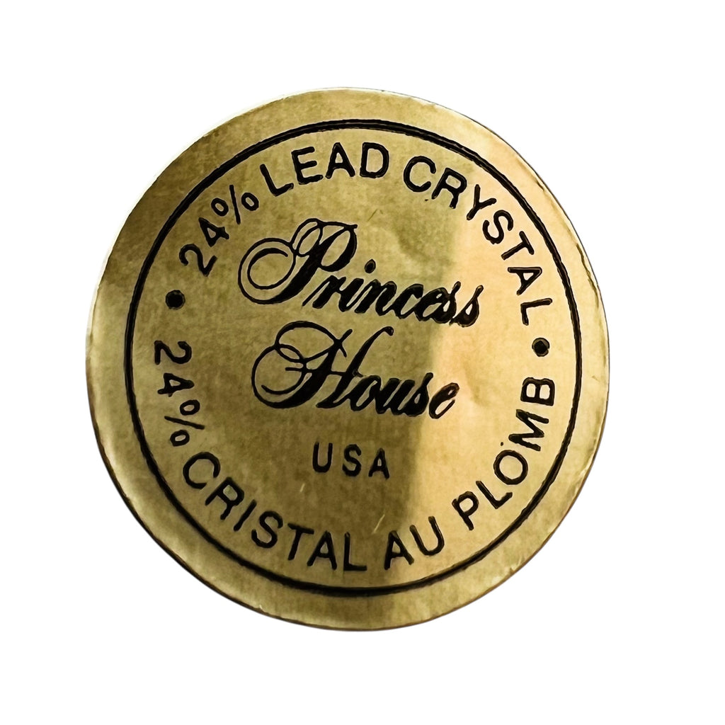 Vintage Princess House Lead Crystal Santa Coasters Crystal Coasters