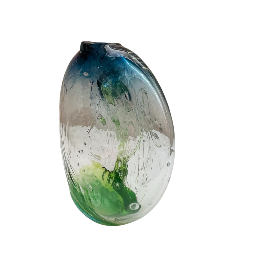 Vintage Loren Chapman Blown Art Glass Bud Vase