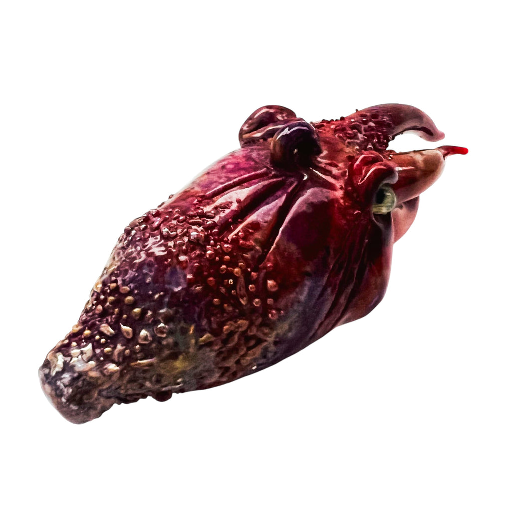 Squid Hand Blown Art Glass Pended Figurine