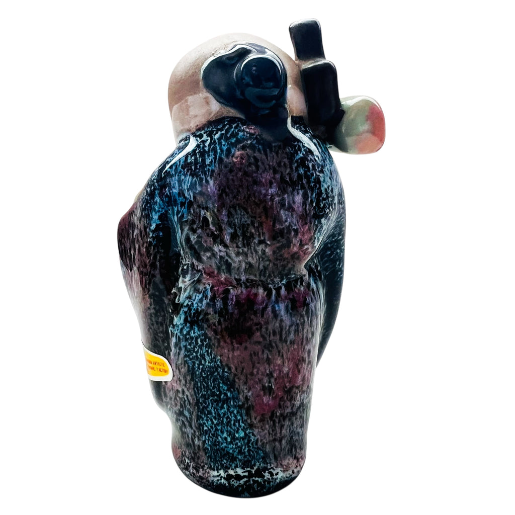 Vintage Chinese God of Longevity Mudman Clay Figurine