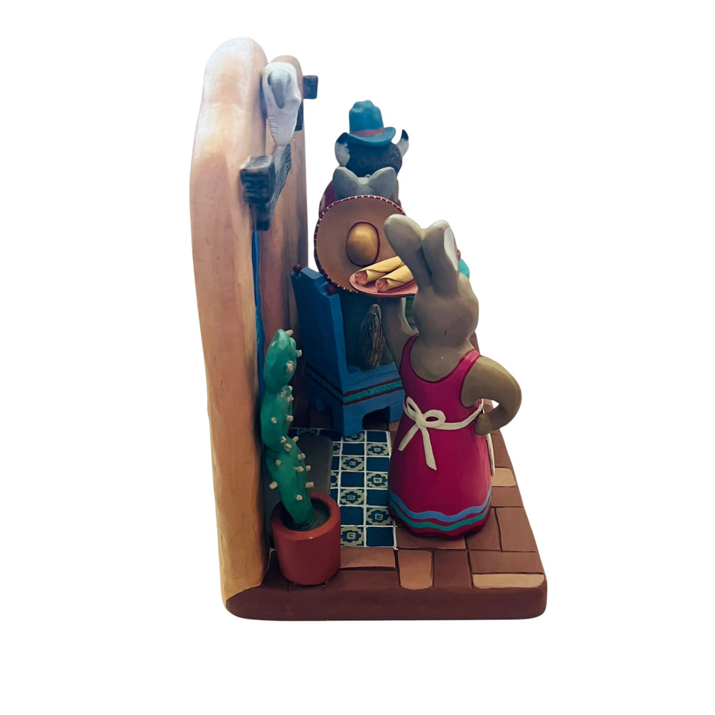 Vintage Neil Orlowski CACTUS CAFE Southwestern Diorama Sculpture