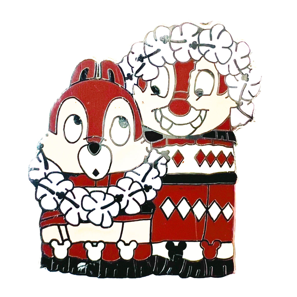 Disney Chip and Dale Tiki Statues Hidden Mickey Pin